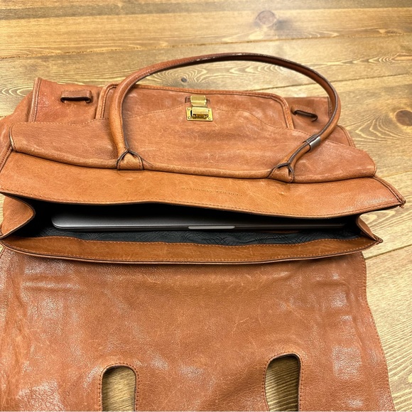 Proenza Schouler PS1 Keepall Brown Leather Large Handbag Made in Italy - Picture 16 of 16